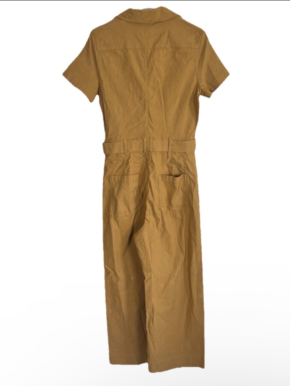 Anthropologie Maeve The Colette Weekend Jumpsuit Size 10 Honey Wide Leg NWT - Picture 2 of 10